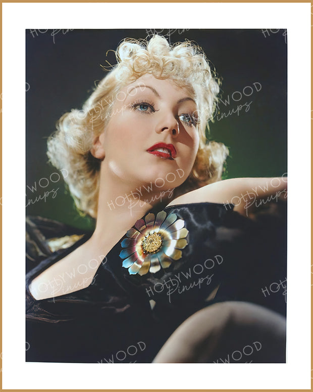 Ann Sothern Luminous Blonde by BACHRACH 1933 | Hollywood Pinups Color Prints