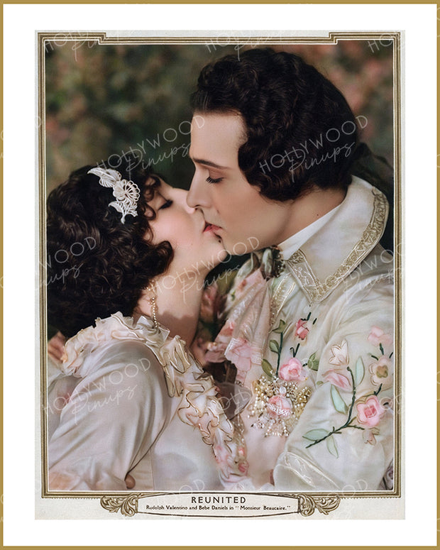 Bebe Daniels & Rudolph Valentino in MONSIEUR BEAUCAIRE 1924 | Hollywood Pinups Color Prints