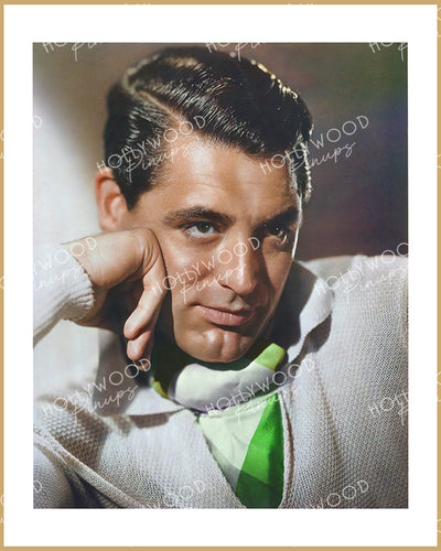 Cary Grant Pensive Pose 1938 | Hollywood Pinups Color Prints