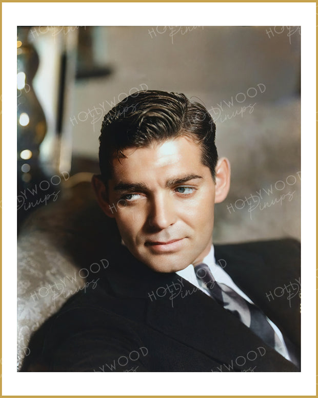 Clark Gable by CLARENCE SINCLAIR BULL 1932 | Hollywood Pinups Color Prints