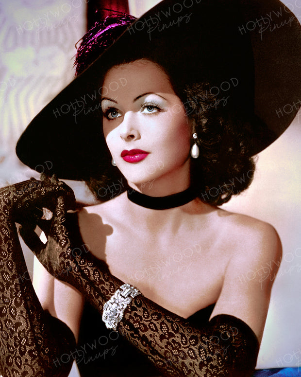 Hedy Lamarr Black Lace 1942 | Hollywood Pinups | Film Star Colour and B&W Prints