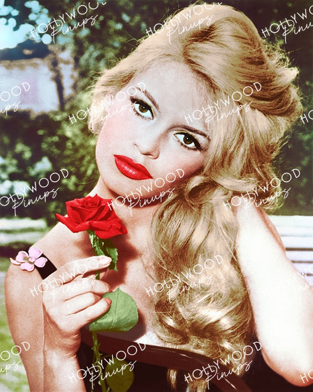 Brigitte Bardot Rose Beauty 1958